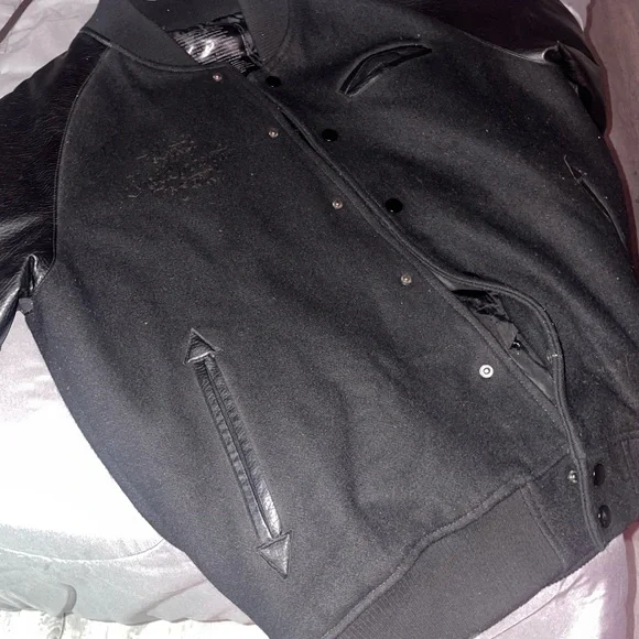 Black Scale x Staple x 10 Deep x HUF Varsity Jacket VERY RARE STREETWEAR HISTORY - Picture 2 of 11